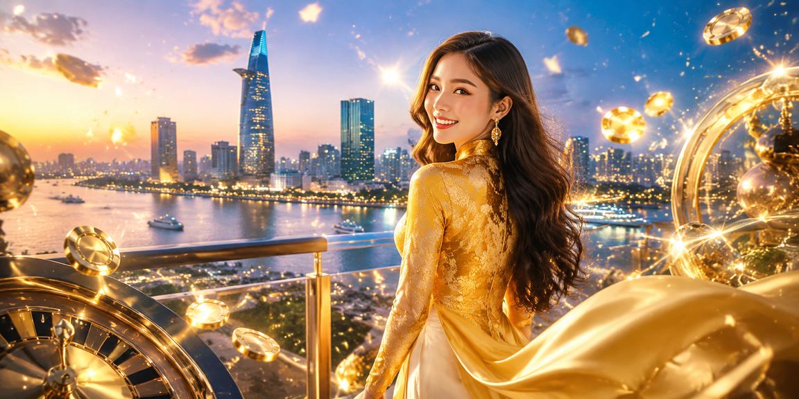 Người chơi nhận thưởng hoàn tiền tại Hồ Chí Minh với trang phục áo dài